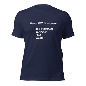 Things not to do Short-Sleeve Unisex T-Shirt