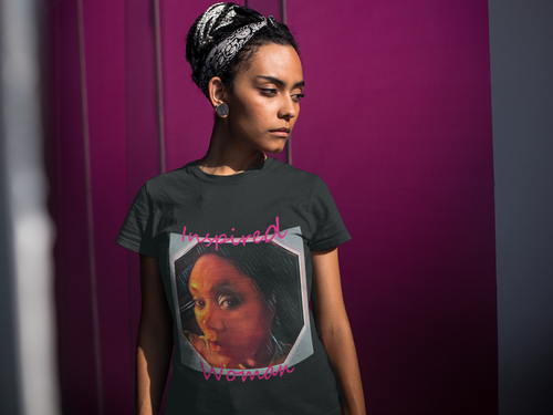 Inspired Woman Black T-shirt