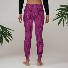 Load image into Gallery viewer, Women’s Pink Maze Leggings