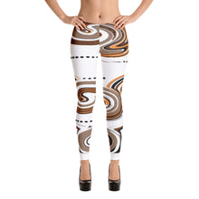 Load image into Gallery viewer, Brown Swirl Leggings