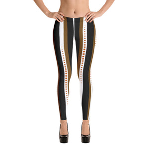 Black Stripe Leggings