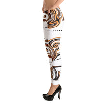 Load image into Gallery viewer, Brown Swirl Leggings