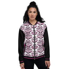 Load image into Gallery viewer, Women’s Hot Damask Bomber Jacket