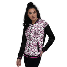 Load image into Gallery viewer, Women’s Hot Damask Bomber Jacket