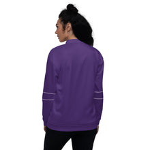 Load image into Gallery viewer, Purple Maze Bomber Jacket