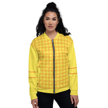 Load image into Gallery viewer, Yellow Maze Bomber Jacket