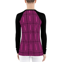 Load image into Gallery viewer, Women&#39;s Pink Maze  Rash Guard