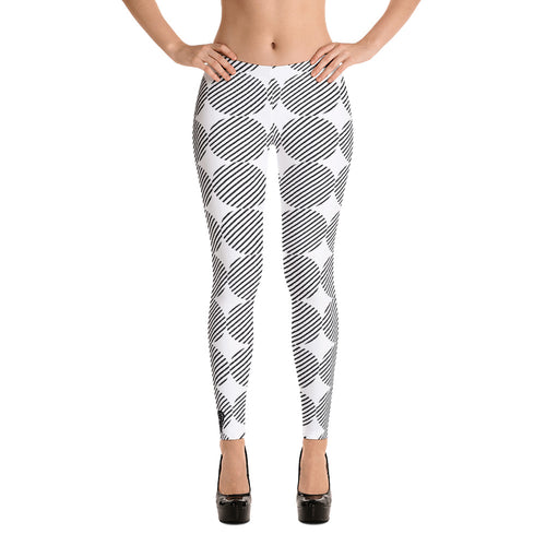 Striped Circles Logo Leggings