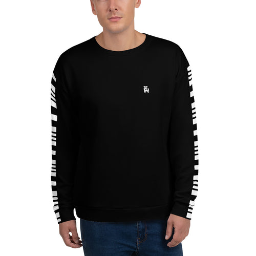 Men’s Black Piano Stripe Sweatshirt