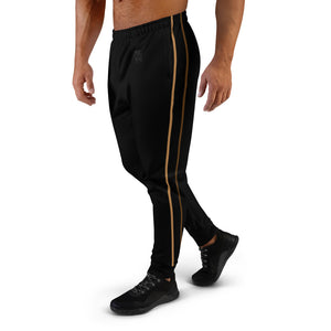Men's Black with Brown Stripes Faith Works Joggers