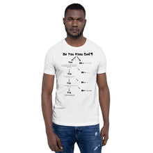 Load image into Gallery viewer, Do you know Short-Sleeve T-Shirt black letters