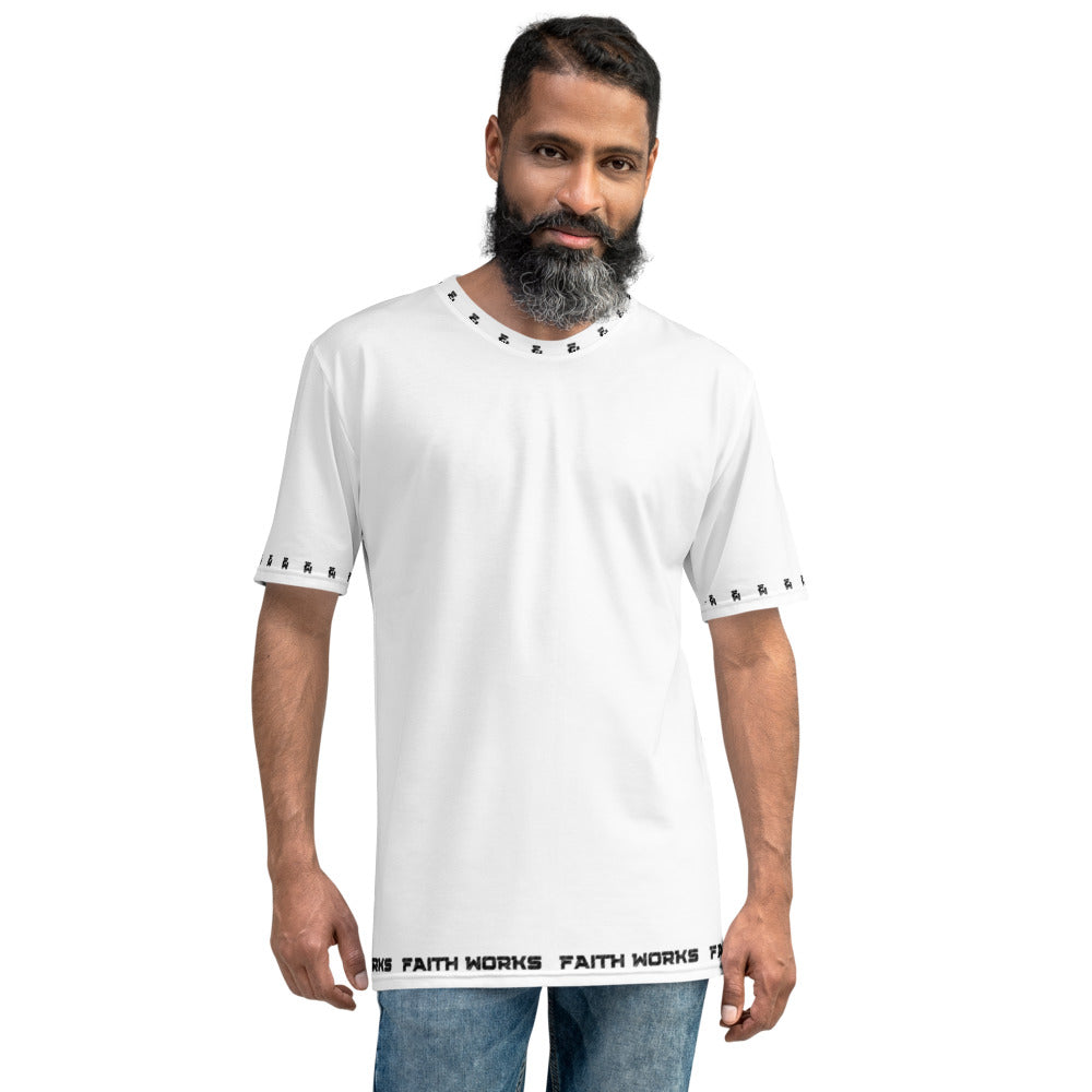 Men's White Faith Works Short Sleeve Shirt