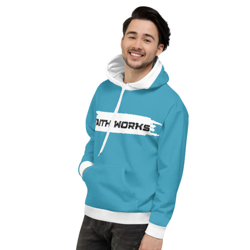 Men’s Teal Faith Works Hoodie