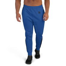 Load image into Gallery viewer, Men&#39;s Blue Black Striped Joggers