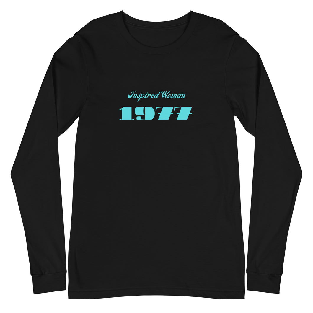 Teal 1977  Long Sleeve Tee